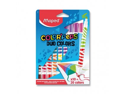 Dětské fixy Maped Color Peps Duo - 10 ks