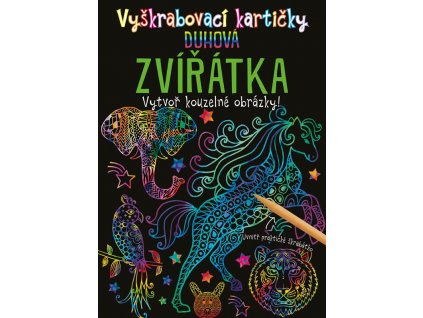 Vyskrabovaci karticky Duhova zviratka