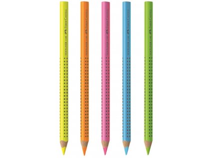 Faber-Castell Pastelky JUMBO GRIP NEON /suchý zvýrazňovač, modrý