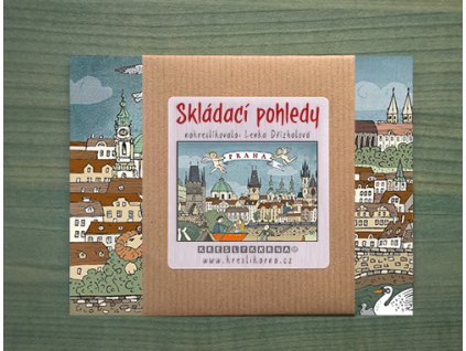 KRESLÍKÁRNA Skládací pohledy - Skládací pohledy - Praha - Panorama