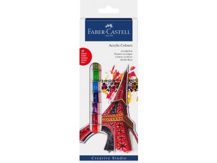 Faber-Castell Akrylové barvy 12ml - 12 barev