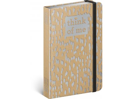 Týdenní diář Craft Kapky – Think of me 2020, 11 × 16 cm