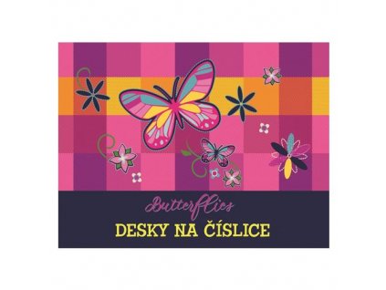 Desky na číslice Butterflies