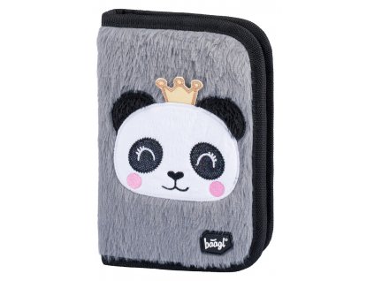 Školní penál klasik dvě chlopně Panda