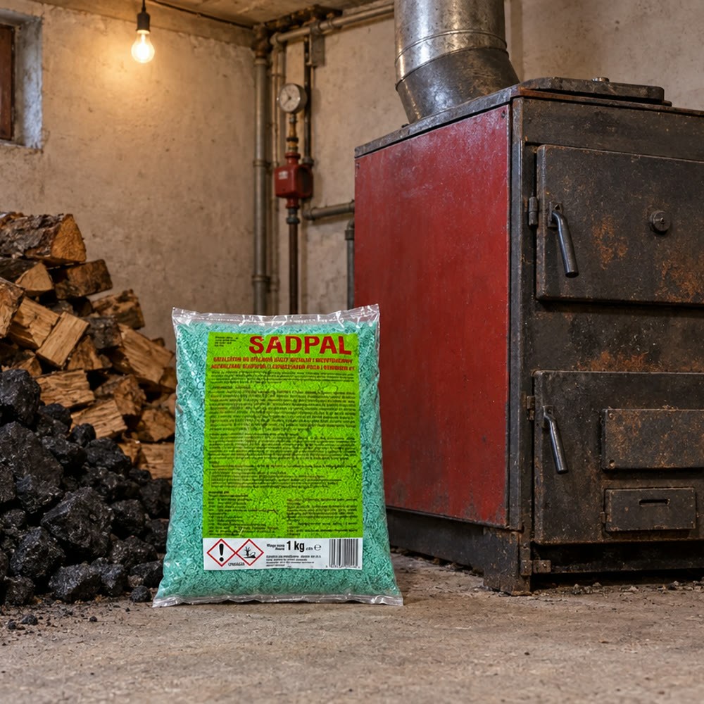 Balení Sadpalu u kotle na tuhá paliva v kotelně
