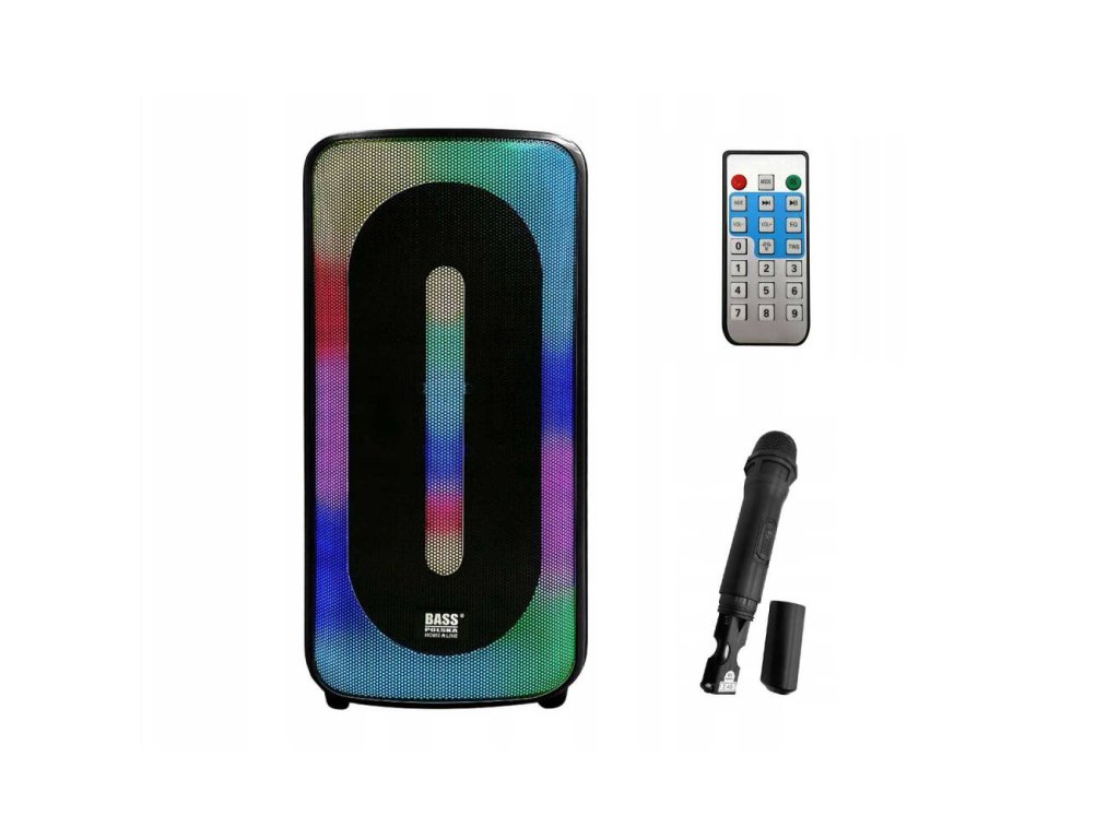 Bluetooth reproduktor s mikrofonem, dálkovým ovládáním a funkcí karaoke BH 15945 BASS