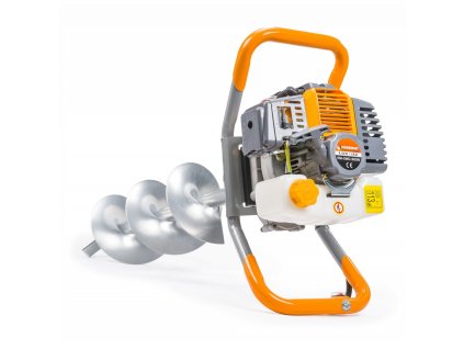 Motorový zemní vrták 2,3HP/1,7kW se 3 vrtáky PM-SWG-600N-3W POWERMAT