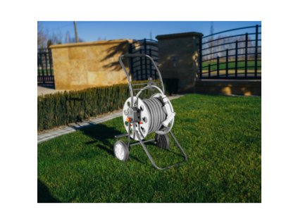 WHITE LINE pojízdný vozík na hadici 1/2" s příslušenstvím TITAN REEL BRADAS