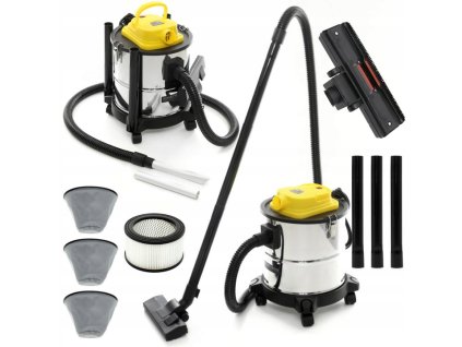 Průmyslový vysavač/vysavač na popel 1650W, 20 litrů KD489 KRAFT&DELE