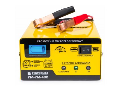 Mikroprocesorová nabíječka usměrňovač 6/12V PM-PM-40B POWERMAT