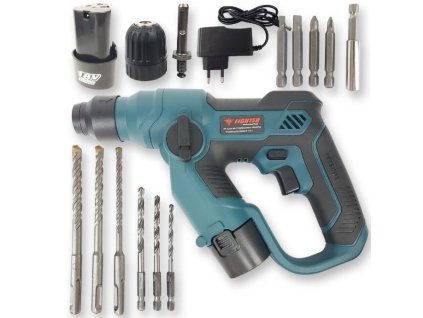 Aku příklepová vrtačka 2x18V, kufřík, SDS FT004 BOXER