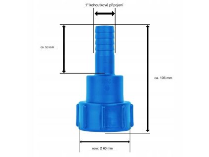Rychlospojka S60x6 IBCS60F-H100 BRADAS