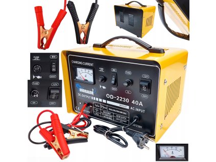 Nabíječka autobaterií se startem 12/24V 40A OD2230 ONDRAGON