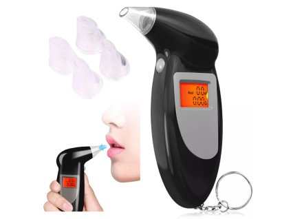 Digitální alkohol tester + 5 náustků 01254 JIPOS