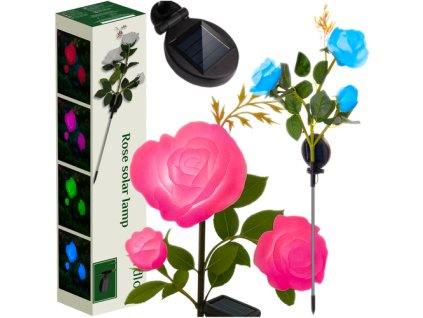 Solární lampa ve tvaru růže 25282 JIPOS