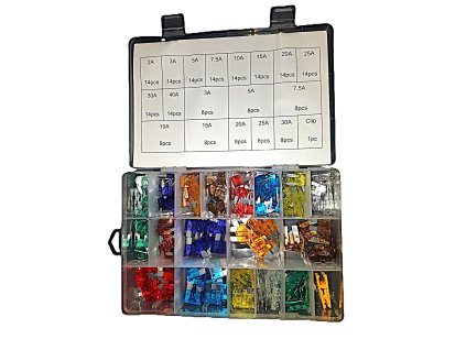 Sada automobilových pojistek 205ks RS9089 BULLTECH