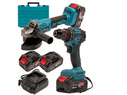 Sada aku šroubováku a brusky 2x48V CD5019B BULLTECH