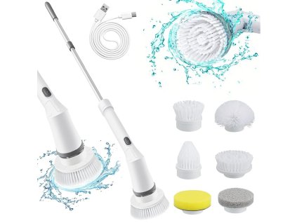 Elektrický rotační mop, 6 kartáčů 27032 JIPOS