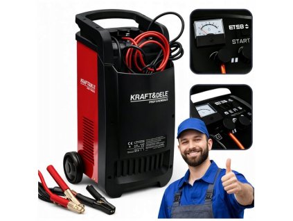 Nabíječka autobaterií se startem 12/24V 250A KD1902 KRAFT&DELE