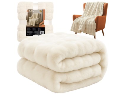 Deka 160x100cm bílá 26493 JIPOS