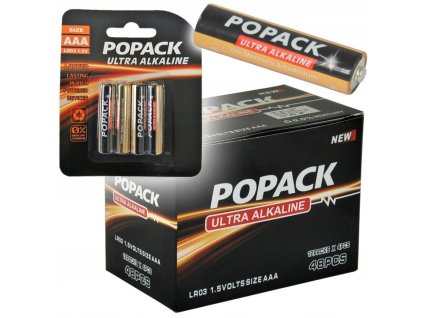 Alkalické baterie 4xAAA ST801 BULLTECH