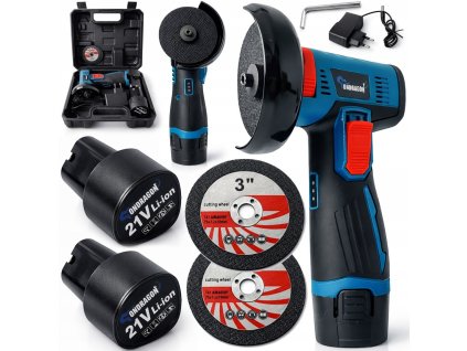 Mini aku úhlová bruska 2x21V OD4014 ONDRAGON