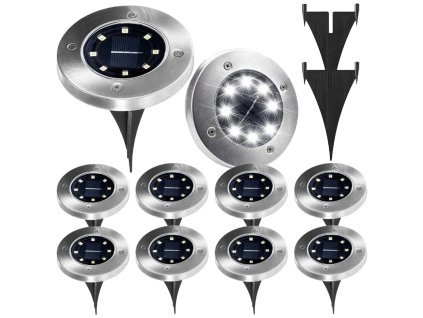 Solární lampy 10ks kulaté R2143 JIPOS