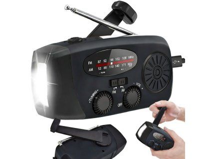 Multifunkční rádio + solární dobíjení a dynamo 27285_CZ JIPOS