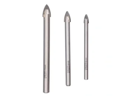 Sada tří vrtáků do skla a dlaždic 6, 8 a 10 mm