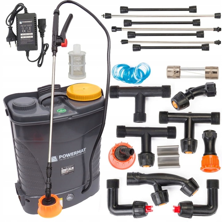 Aku postřikovač na záda s příslušenstvím 16l, 12V PM-OA-16T POWERMAT