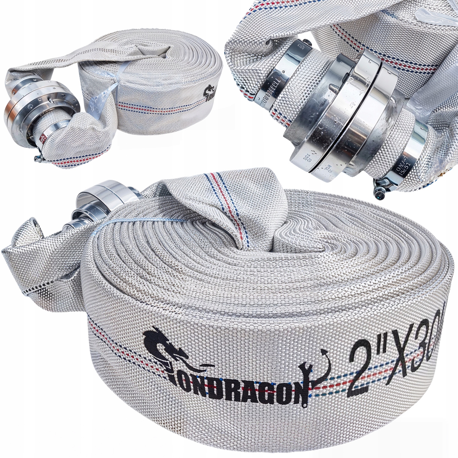 Hasičská hadice se spojkou 30m 52mm RS156J ONDRAGON