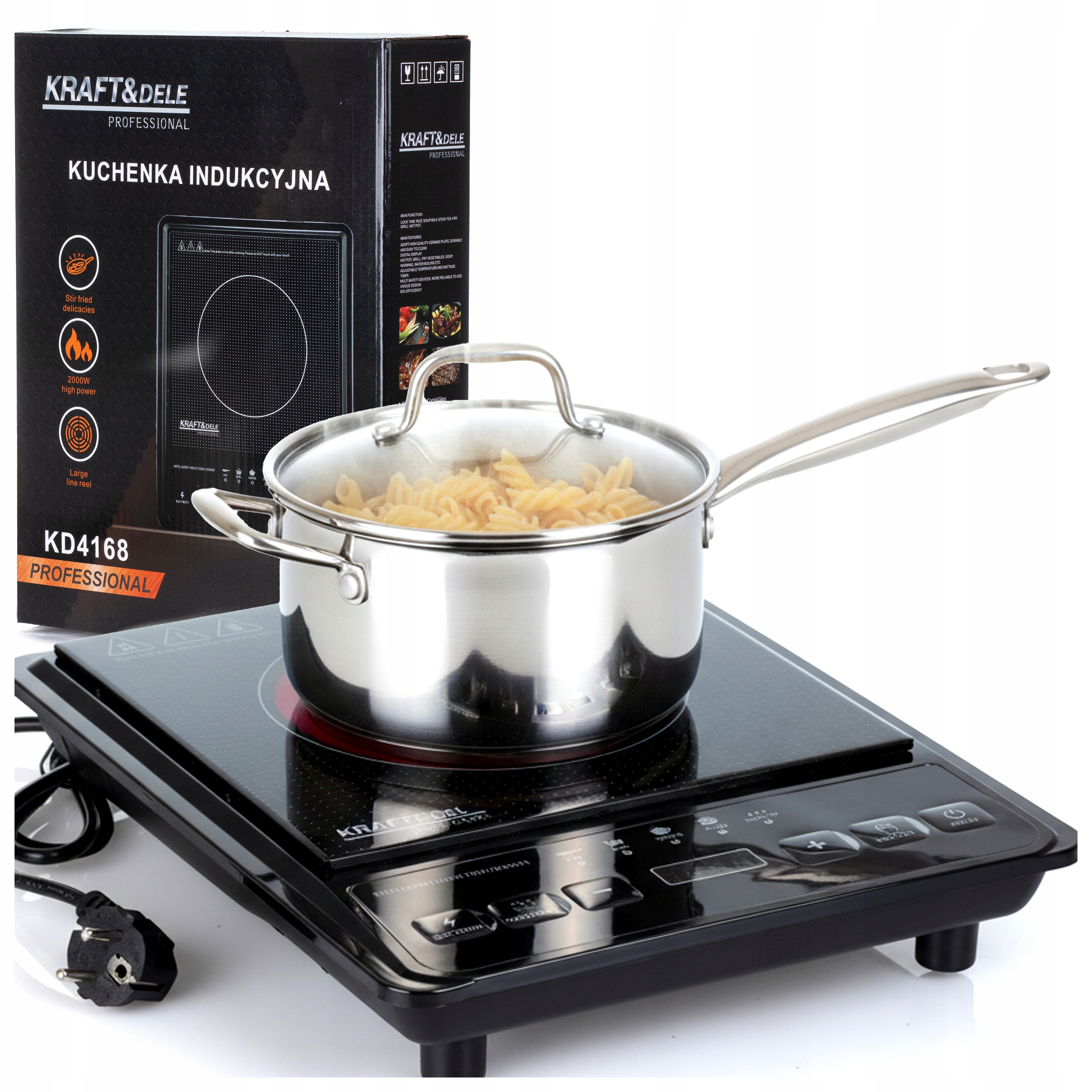 Indukční vařič 2000W KD4168 KRAFT&DELE