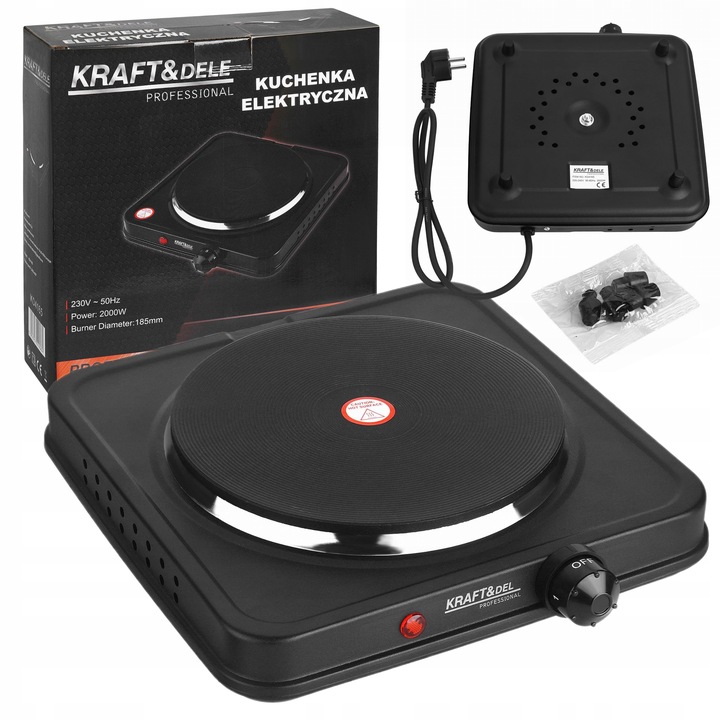Elektrický vařič 2000W 185mm KD4165 KRAFT&DELE