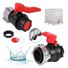 Ventil na IBC nádrž, vnitřní závit S75x6, vnější závit s odtokem S60x6 Bradas