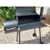 eng pl Garden grill large charcoal barrel bbq smoker with lid grate shelf wheels 5445 3