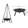 eng pl Garden fireplace large tripod stand grate hanging grill fireplace coal 5450 15