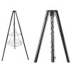 eng pl Garden fireplace large tripod stand grate hanging grill fireplace coal 5450 5