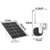 eng pl Solar camera wifi ip outdoor rotating camera wifi zoom motion detector ip66 7297 16