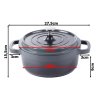 eng pl Baking pot non stick induction gas lid 2l 4467 8