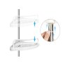 eng pl Bathroom corner shelf bath shower telescopic white shelf 4 levels 6235 4