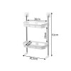 eng pl Bathroom shelf over toilet seat free standing wc 2 shelves shelf toilet 6232 3