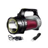 eng pl Rechargeable torch led searchlight powerbank powerful 4240 7
