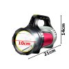 eng pl Rechargeable torch led searchlight powerbank powerful 4240 8