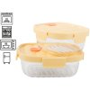 eng pl 2x glass food containers with lids heat resistant thermal bag 7398 14