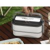 Box na jídlo 1400ml, dvoupatrový, bílý 07328_B JIPOS