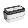 Box na jídlo 1400ml, dvoupatrový, bílý 07328_B JIPOS