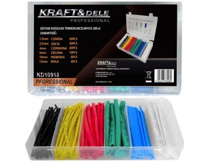 Zmršťovacie bužírky, súprava 100 ks KD10918 KRAFT&DELE