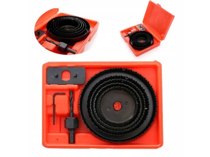 Vŕtacie korunky do dreva, súprava 8ks KD10279 KRAFT&DELE