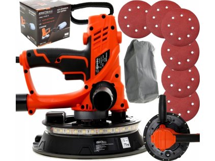 Brúska na sadrokartón s LED osvetlením a vakom 1500W KD1741 KRAFT&DELE
