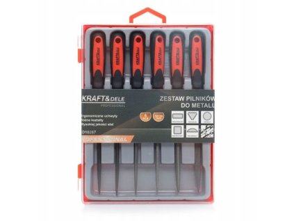 Súprava ihlových pilníkov na železo, 6ks KD10287 KRAFT&DELE
